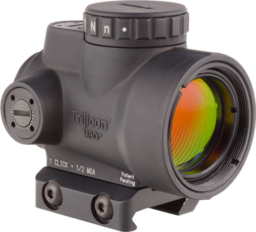 TRIJICON MRO 1X25 ADJ GREEN DOT SIGHT 2.0 MOA W/LOW MOUNT - for sale